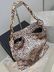 Colestore YSL  Saint Laurent AMALIA in satin in Black and Brown 40×50×5cm - 2