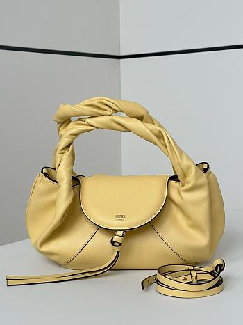 Colestore Fendi Spy Small Leather Yellow 32x12x18cm