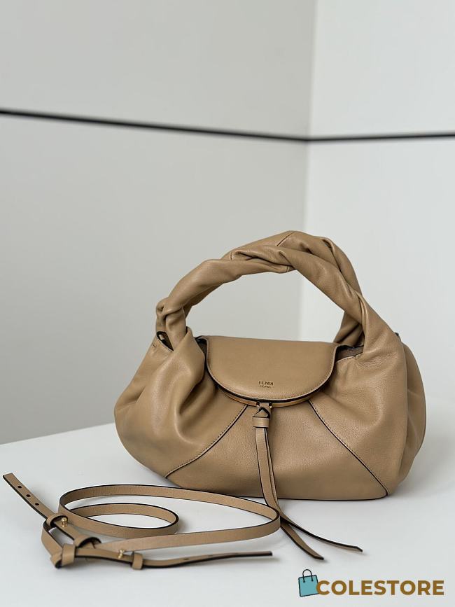 Colestore Fendi Spy Small Leather Beige 32x12x18cm - 1