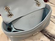 Colestore  Gucci GG Marmont Small Shoulder Bag in Light Blue Leather 22 × 12.5 × 6 cm - 4