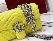 Colestore  Gucci GG Marmont Small Shoulder Bag in Yellow Leather 22 × 12.5 × 6 cm - 4