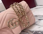 Colestore  Gucci GG Marmont Small Shoulder Bag in Pink Beige Leather 22 × 12.5 × 6 cm - 6