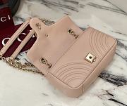 Colestore  Gucci GG Marmont Small Shoulder Bag in Pink Beige Leather 22 × 12.5 × 6 cm - 4