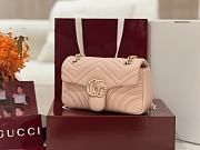 Colestore  Gucci GG Marmont Small Shoulder Bag in Pink Beige Leather 22 × 12.5 × 6 cm - 3