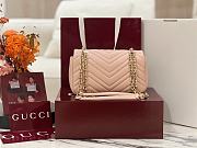 Colestore  Gucci GG Marmont Small Shoulder Bag in Pink Beige Leather 22 × 12.5 × 6 cm - 2