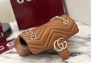 Colestore  Gucci GG Marmont Small Shoulder Bag in Brown Leather 22 × 12.5 × 6 cm - 2