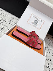 Colestore Hermes Oran Sandal Rose Porcelaine / Naturel - 5