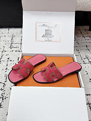 Colestore Hermes Oran Sandal Rose Porcelaine / Naturel - 3