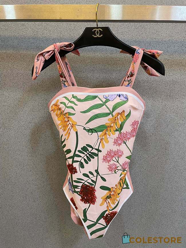 Colestore Gucci Botanical Print One‑Piece Swimsuit  - 1