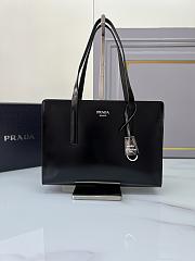 Colestore Prada Re-Edition 1995 brushed-leather medium handbag Black 1BA350 30x22x9 cm - 1