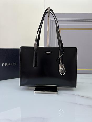 Colestore Prada Re-Edition 1995 brushed-leather medium handbag Black 1BA350 30x22x9 cm