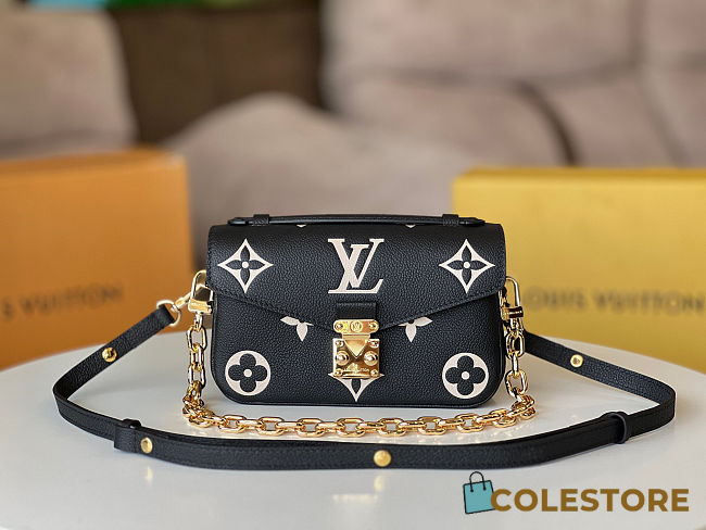 Colestore Louis Vuitton Pochette Métis East West in Noir Beige M46596 21.5x13.5x6cm - 1