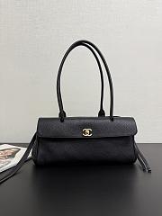 Colestore Chanel SMALL SHOPPING BAG   Grained Calfskin & Gold-Tone Metal Black  15 x 30.5 x 11.5cm - 1