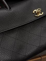 Colestore Chanel SMALL SHOPPING BAG   Grained Calfskin & Gold-Tone Metal Black  15 x 30.5 x 11.5cm - 3