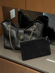 Colestore Chanel SHOPPING BAG Grained Calfskin & Gold-Tone Metal  Black 25x32x12cm - 3