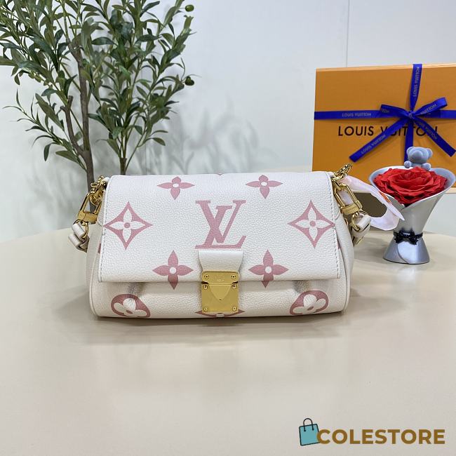 Colestore Louis Vuitton Favorite Bicolor Monogram Empreinte Leather White/Pink 24x14x9cm - 1