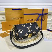 Colestore Louis Vuitton Favorite Bicolor Monogram Empreinte Leather Black/Beige 24x14x9cm - 5