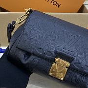 Colestore  Louis Vuitton Favorite Monogram Empreinte Leather Black 24x14x9cm - 4