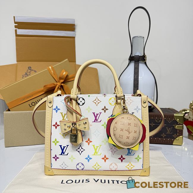 Colestore Louis Vuitton LV x TM Onthego PM Multicolor/White M27580 25x11.5x19cm - 1