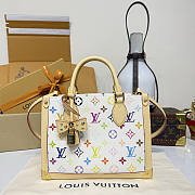 Colestore Louis Vuitton LV x TM Onthego PM Multicolor/White M27580 25x11.5x19cm - 5