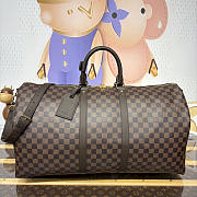 Colestore Louis Vuitton Keepall Bandoulière 55 Damier Ebene Canvas 55 x 31 x 26 cm - 1