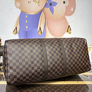 Colestore Louis Vuitton Keepall Bandoulière 55 Damier Ebene Canvas 55 x 31 x 26 cm - 3
