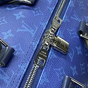 Colestore Louis Vuitton Keepall Bandoulière 50 Damier Azur Blue 50x29x23cm - 4