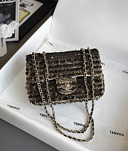 Colestore Chanel Evening Party bag Sequins, Artificial Pearls & Gold-colored Metal Black & Gold 21x14x8cm - 1
