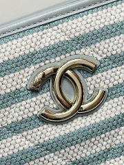 Colestore Chanel Deauville Tote Bag In Baby Blue 46x25x13cm - 3
