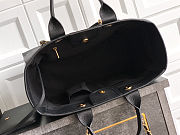 Colestore Chanel Large Shopping Bag   Canvas & Gold-colored Metal  Black  30 x 50 x 22cm - 6