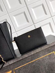 Colestore Chanel Large Shopping Bag   Canvas & Gold-colored Metal  Black  30 x 50 x 22cm - 3