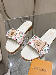 Colestore  Louis Vuitton LV x TM LV Frame Flat Mule White - 6