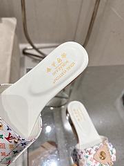 Colestore  Louis Vuitton LV x TM LV Frame Flat Mule White - 4