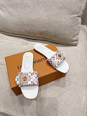 Colestore  Louis Vuitton LV x TM LV Frame Flat Mule White - 2