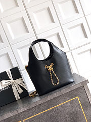 Colestore Chanel Small shopping bag   Calfskin and Gold-Plated Metal  Black  27.5 x 21 x 10cm - 1