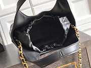 Colestore Chanel Small shopping bag   Calfskin and Gold-Plated Metal  Black  27.5 x 21 x 10cm - 3