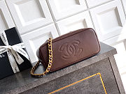 Colestore Chanel Small shopping bag   Calfskin and Gold-Plated Metal  Dark Brown  27.5 x 21 x 10cm - 6