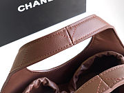Colestore Chanel Small shopping bag   Calfskin and Gold-Plated Metal  Dark Brown  27.5 x 21 x 10cm - 5