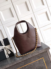 Colestore Chanel Small shopping bag   Calfskin and Gold-Plated Metal  Dark Brown  27.5 x 21 x 10cm - 3