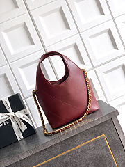 Colestore Chanel Small shopping bag   Calfskin and Gold-Plated Metal  Burgundy 27.5 x 21 x 10cm - 5