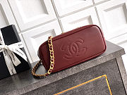 Colestore Chanel Small shopping bag   Calfskin and Gold-Plated Metal  Burgundy 27.5 x 21 x 10cm - 6
