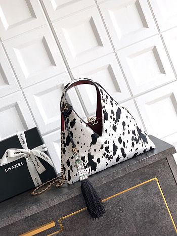 Colestore Chanel Cow Print CC Tote Bag 32×32×11cm