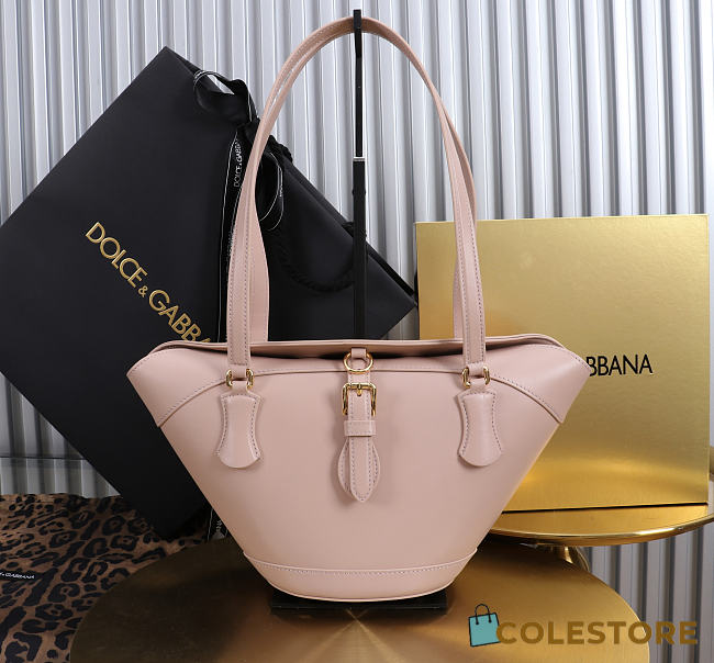 Colestore  Dolce & Gabbana Capri coffa bag in calfskin in Light Pink 18x15x13cm - 1