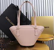 Colestore  Dolce & Gabbana Capri coffa bag in calfskin in Light Pink 18x15x13cm - 5