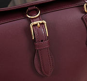 Colestore  Dolce & Gabbana Capri coffa bag in calfskin in Burgundy 18x15x13cm - 4