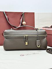 Colestore  Loro Piana Extra Softy Bag L33 Calfskin Taupe/Sun Gold 33 x 14 x 9cm - 1