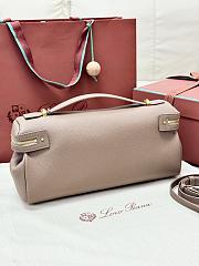 Colestore  Loro Piana Extra Softy Bag L33 Calfskin Fossil/Sun Gold 33 x 14 x 9cm - 5