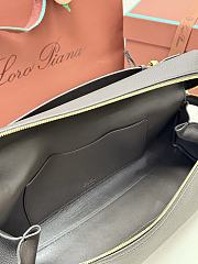 Colestore  Loro Piana Extra Softy Bag L33 Calfskin Dark Chocolate Licorice/Sun Gold 33 x 14 x 9cm - 6