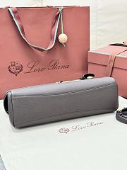 Colestore  Loro Piana Extra Softy Bag L33 Calfskin Dark Chocolate Licorice/Sun Gold 33 x 14 x 9cm - 2