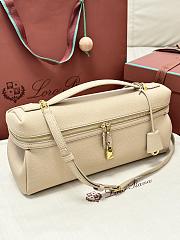 Colestore  Loro Piana Extra Softy Bag L33 Calfskin  Ancient Sandstone/Sun Gold 33 x 14 x 9cm - 5